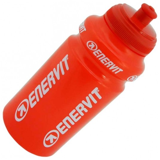 Bidon ENERVIT 500ml;Dziubek;Czerwony -zdjęcie numer 1