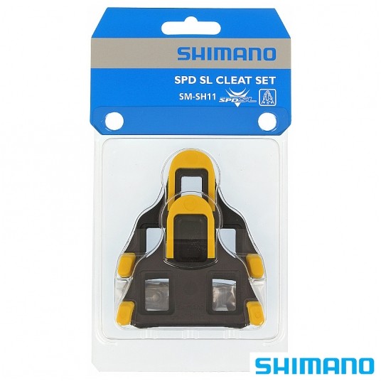 Bloki pedałów SM-SH11 SPD-SL;Samoregulujące;Żółte -zdjęcie numer 1