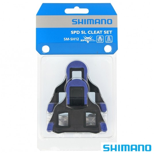 Bloki pedałów SM-SH12 SPD-SL;Dwustop.;Niebieskie -zdjęcie numer 1