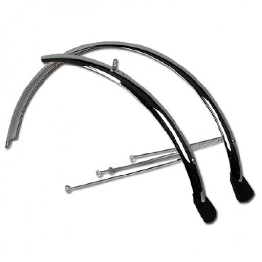 Błotnik kpl. CC-062 28";Stal;48mm;Chlapacz;Czarny -zdjęcie numer 1