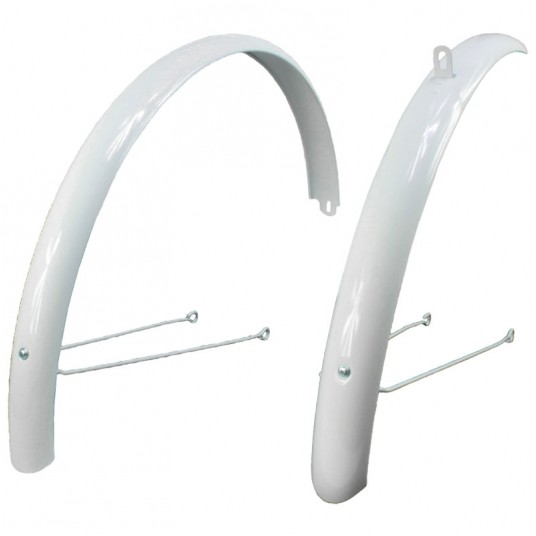 Błotnik kpl. CS006 Stal;28";50x20mm;BIAŁY -zdjęcie numer 1