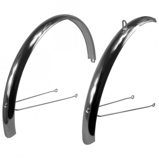 Błotnik kpl. CS006 Stal;28";50x20mm;SREBRNY -zdjęcie numer 1