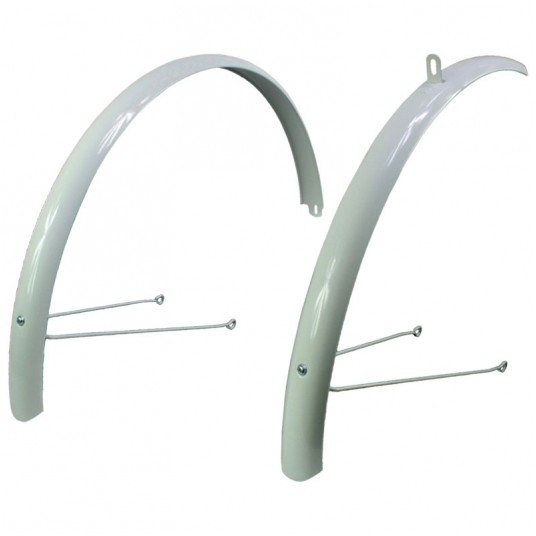 Błotnik kpl. CS011 Stal;28";44x18mm;BIAŁY -zdjęcie numer 1