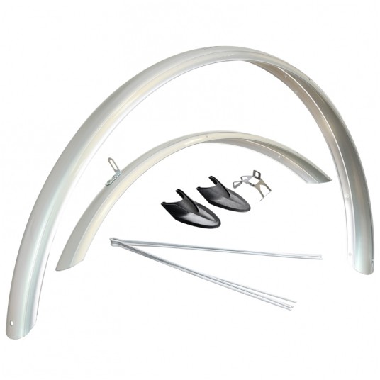 Błotnik kpl. WLD-26 26";PCV;53mm;GP;SREBRNY -zdjęcie numer 1