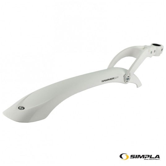 Błotnik tył SPL-HAMMER PCV;24"-28";AMT;Biały -zdjęcie numer 1