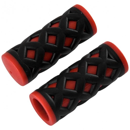 Chwyt HY-500-3G PCV;L:75mm;Czarno-Czerwony -zdjęcie numer 1