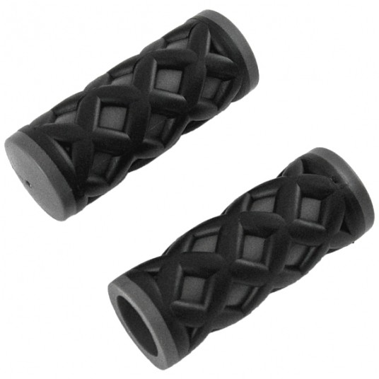 Chwyt HY-500-3G PCV;L:75mm;Czarno-Szary -zdjęcie numer 1