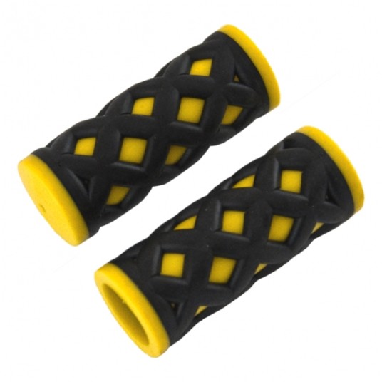 Chwyt HY-500-3G PCV;L:75mm;Czarno-Żółty -zdjęcie numer 1