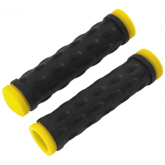 Chwyt HY-503-3 PCV;L:128mm;Czarno-Żółty -zdjęcie numer 1