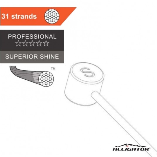 Cięgno ham. CH-MT31S MTB;Nierdz.;Sup.Shine;3.0m -zdjęcie numer 1