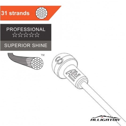 Cięgno ham. CH-RD31S Szosa;Nierdz.;Sup.Shine;1.7m -zdjęcie numer 1