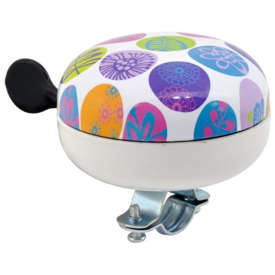 Dzwonek DZ006 Stal;80mm;KWIATKI -zdjęcie numer 1