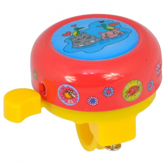 Dzwonek DZ165088 Stal/PVC;55mm;RD/YE -zdjęcie numer 1