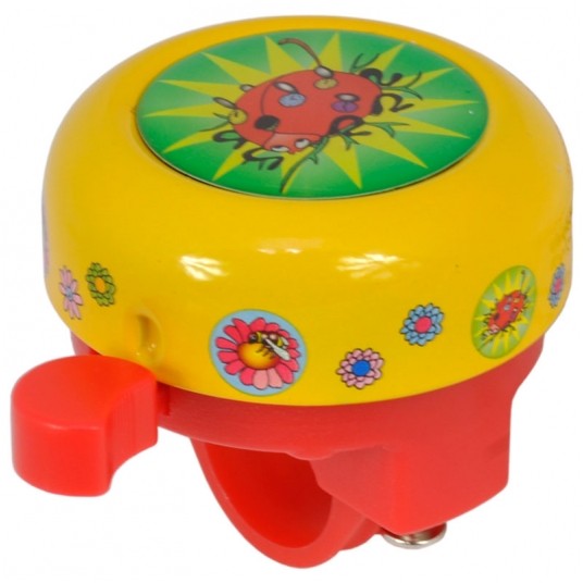 Dzwonek DZ165088 Stal/PVC;55mm;YE/RD -zdjęcie numer 1