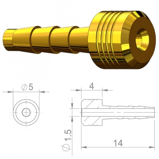 Igła przew.hydr. HBP18 Miedź;d/Magura 2.2mm;8szt -zdjęcie numer 2