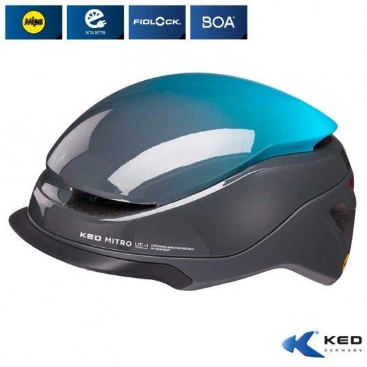 Kask KED MITRO UE-1 GY/NB;City;MIPS;"M"(52-58cm) -zdjęcie numer 1