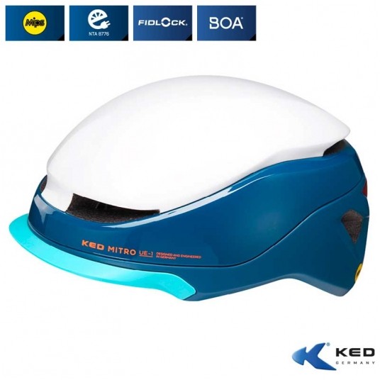 Kask KED MITRO UE-1 WH/NB;City;MIPS;"L"(58-61cm) -zdjęcie numer 1