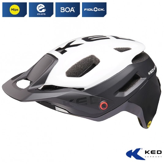 Kask KED PECTOR ME-1 WH/CZ;MTB;MIPS;"M"(52-58cm) -zdjęcie numer 1