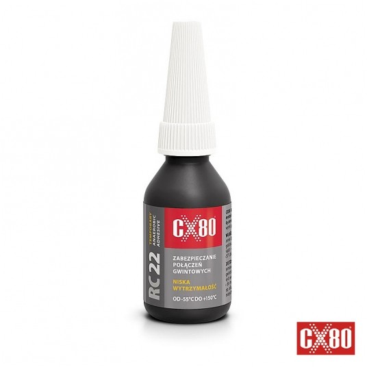 Klej anaerobowy CX80 RC22 d/gwintów;Butelka10ml -zdjęcie numer 1