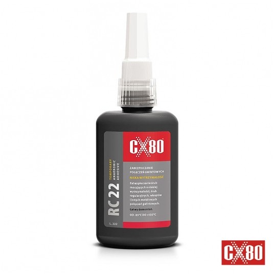 Klej anaerobowy CX80 RC22 d/gwintów;Butelka50ml -zdjęcie numer 1