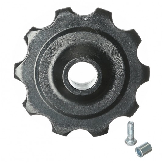 Kółko przerzutki KPT002 PCV;10T;Czarne -zdjęcie numer 1