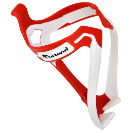 Koszyk bidonu CD-320 PVC;Czerwono-Biały -zdjęcie numer 1