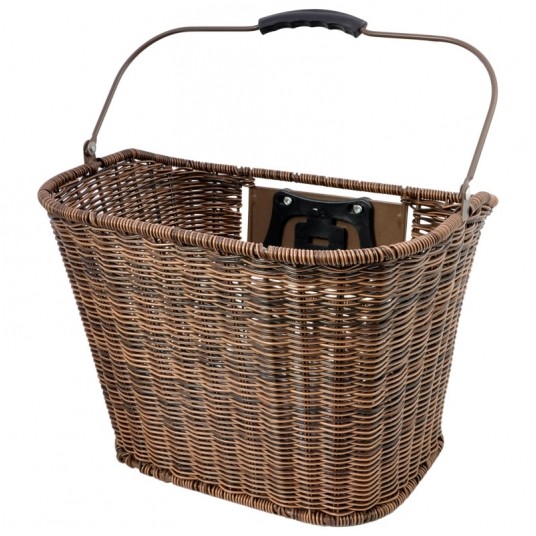 Koszyk HT-185 Przód;PVC;Clip;Brązowy -zdjęcie numer 1