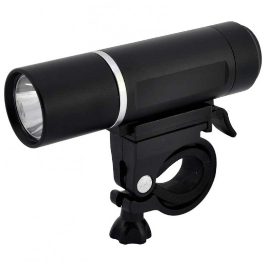 Lampa przód JY246 1x3W LED;Alu;n/Baterie;CZARNA -zdjęcie numer 1