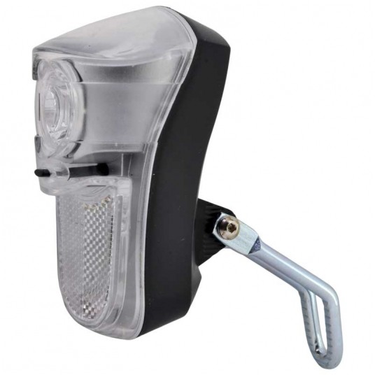 Lampa przód JY7019 1LED;n/Baterie;Odblask;CZARNA -zdjęcie numer 1