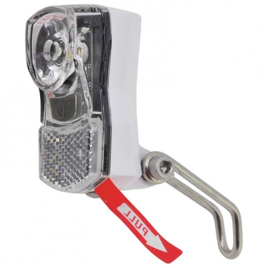 Lampa przód XC210 1W LED;7lux;IPX3;n/Bat.;BIAŁA -zdjęcie numer 1