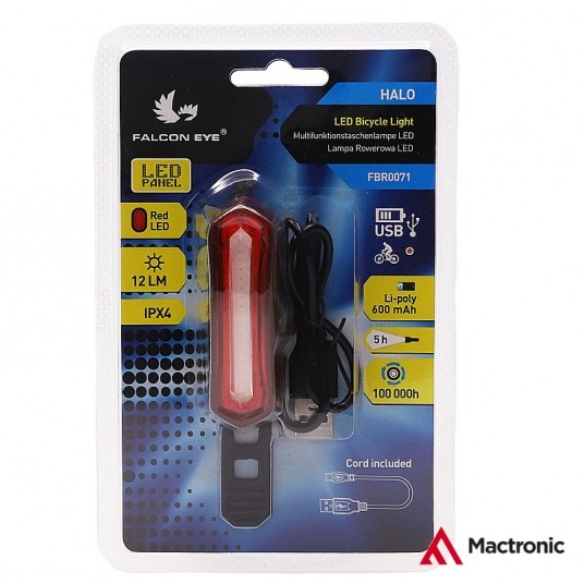 Lampa tył Falcon Eye HALO 12lm;16LED Panel;IPX4 -zdjęcie numer 2