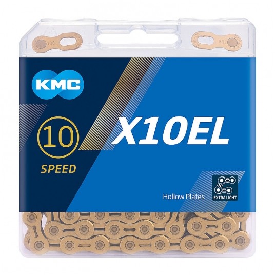 Łańcuch KMC X10EL 1/2"x11/128";114og.;10b;Ti-N;BOX -zdjęcie numer 2