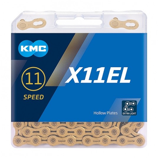 Łańcuch KMC X11EL 1/2"x11/128";118og.;11b;Ti-N;BOX -zdjęcie numer 2