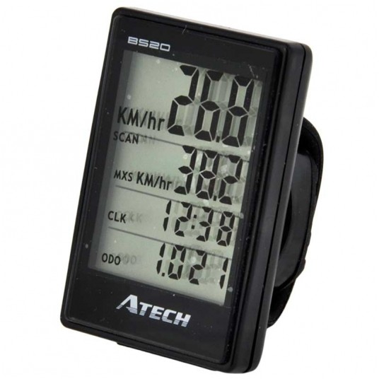 Licznik ATBS20 Atech;20funkcji;Bezprzew.;Czarny -zdjęcie numer 1