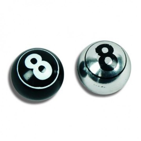 Nakrętka zaworu dętki NZ-08 Alu;Bila"8";SR;2szt -zdjęcie numer 1