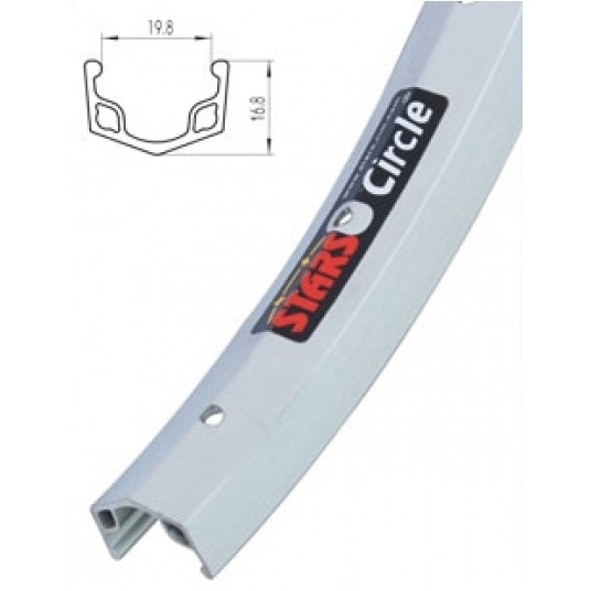 Obręcz Alu 16" J20A 19.8x16.8mm;16H;SR -zdjęcie numer 1