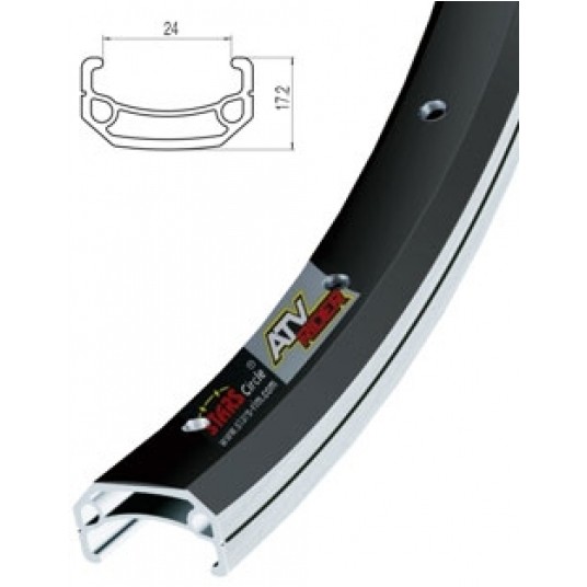 Obręcz Alu 20" J24SG 24x17.2mm;48H;CZ -zdjęcie numer 1