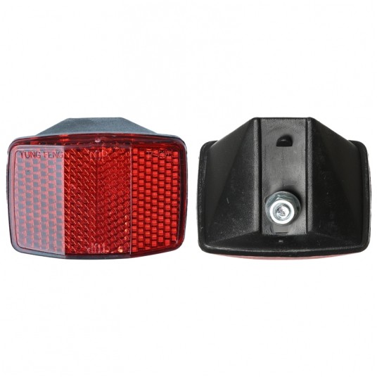Odblask tył TF-201A Kwadratowy;n/Błotnik;Czerwony -zdjęcie numer 1