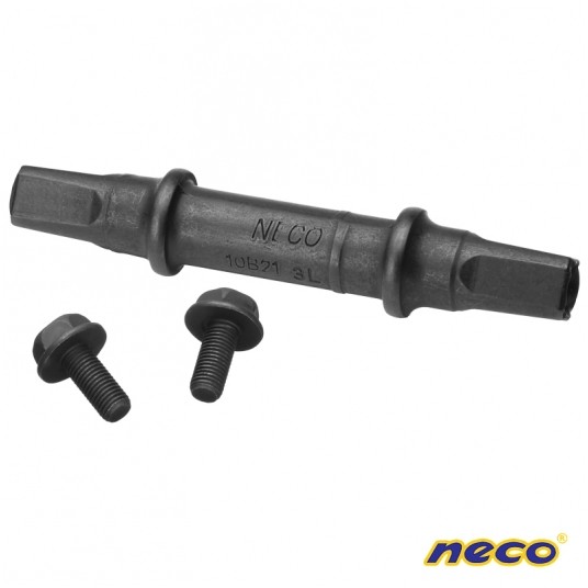 Oś mech.korb. OSS-3U CrMo;KW;Śruba;L:127.5mm -zdjęcie numer 1