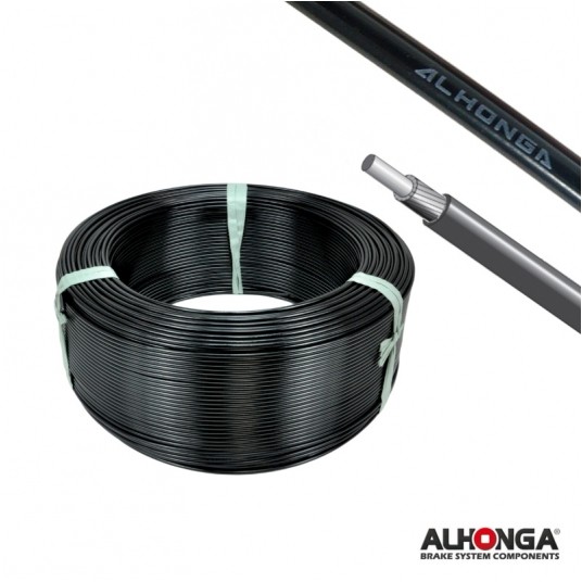 Pancerz przerz. HJ-SP4 Teflon;4mm;CZARNY;500mb -zdjęcie numer 1