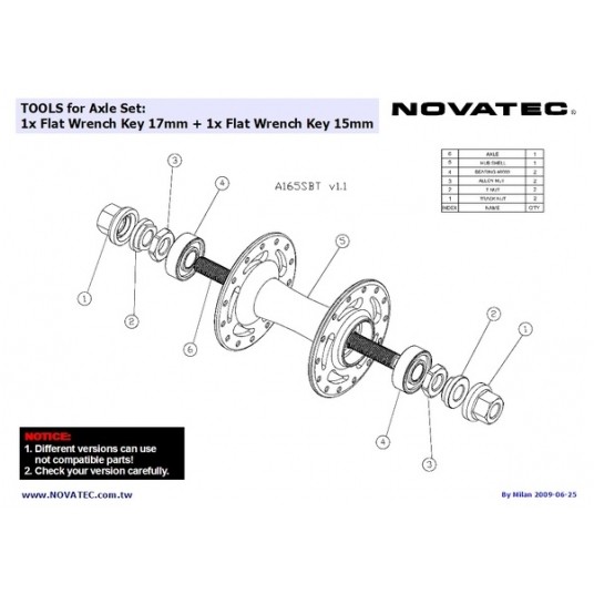 Piasta przód NT-A165SBT Tor;M9;2SB;32H SR -zdjęcie numer 2