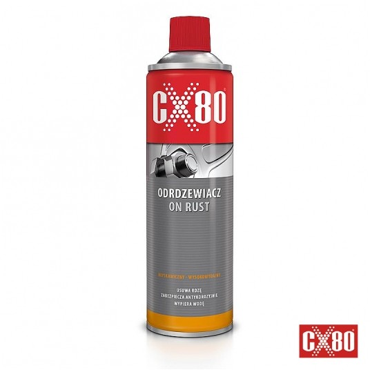 Preparat CX80 On Rust;Odrdzewiacz;Spray500ml -zdjęcie numer 1