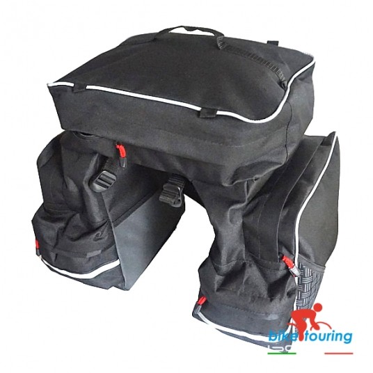 Sakwa BASSO-T002 n/Bagażnik;3kom.;42litry -zdjęcie numer 1