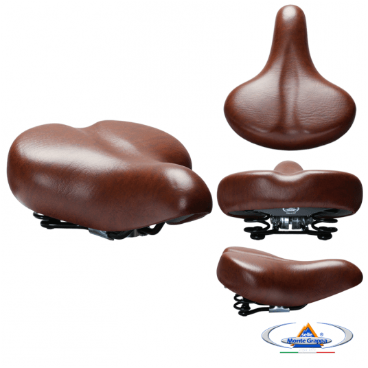 Siodło 061 AMERICA 265x215mm;Sprężyny;Brązowe -zdjęcie numer 1