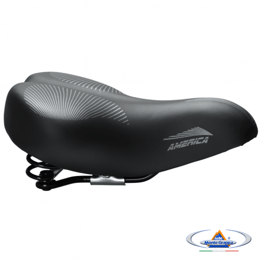 Siodło 061 AMERICA 265x215mm;Sprężyny;Czarne -zdjęcie numer 4