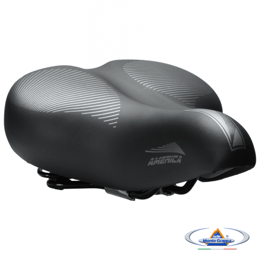 Siodło 061 AMERICA 265x215mm;Sprężyny;Czarne -zdjęcie numer 5