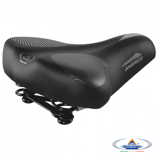 Siodło 061 AMERICA 265x215mm;Sprężyny;Czarne -zdjęcie numer 2