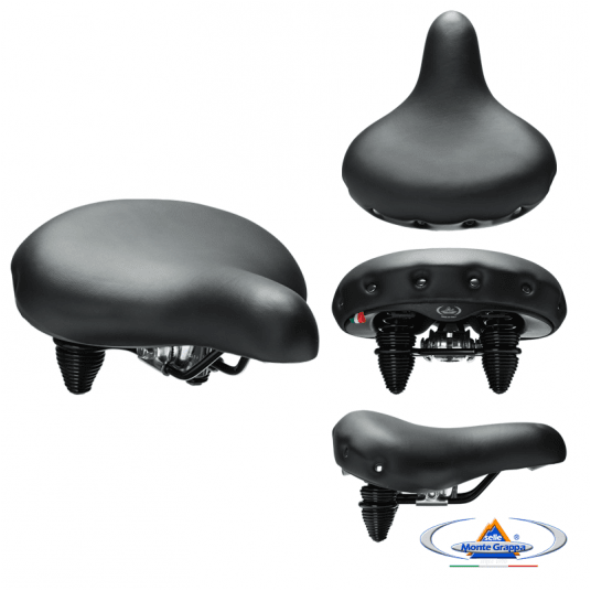 Siodło 1605 NEVADA 270x245mm;Sprężyny;Czarne -zdjęcie numer 1