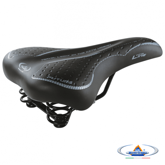 Siodło 1900 FUTURE Męskie;275x170mm;Sprężyny;Czarne -zdjęcie numer 2