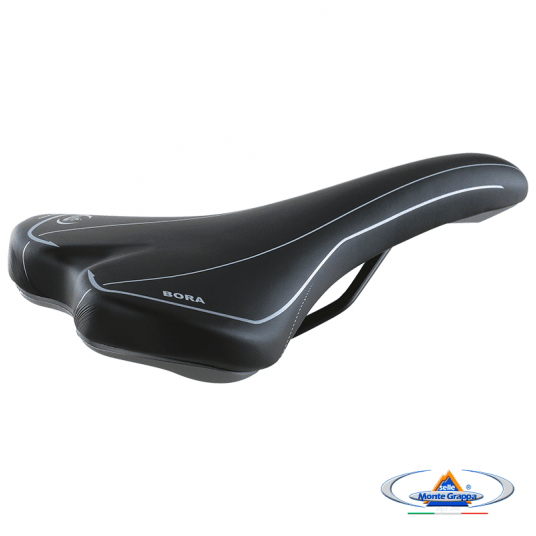 Siodło 3021 BORA 275x145mm;Czarno/Srebrne -zdjęcie numer 2